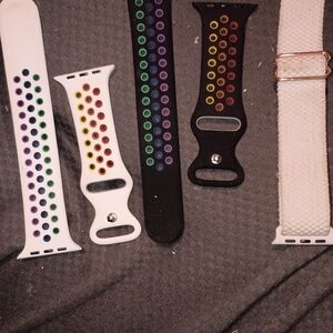Apple-style Rainbow Sport Band Straps for Smartwatches - Multi-Color